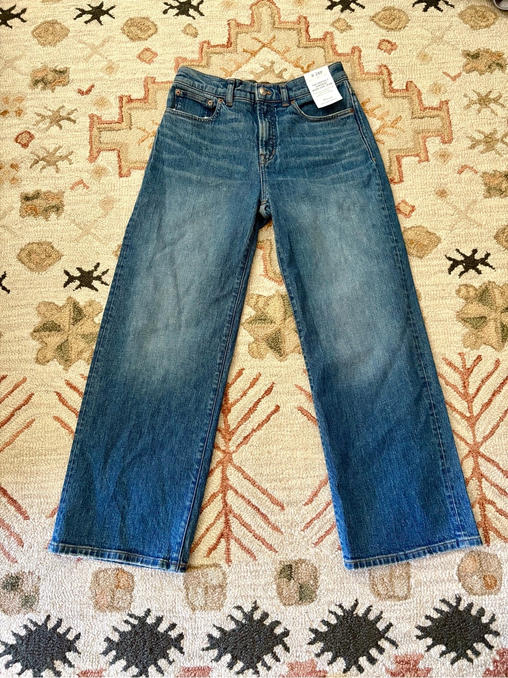 MADEWELL NWT The Petite Perfect Vintage Wide-Leg Jean  size 28P - Picture 7 of 13